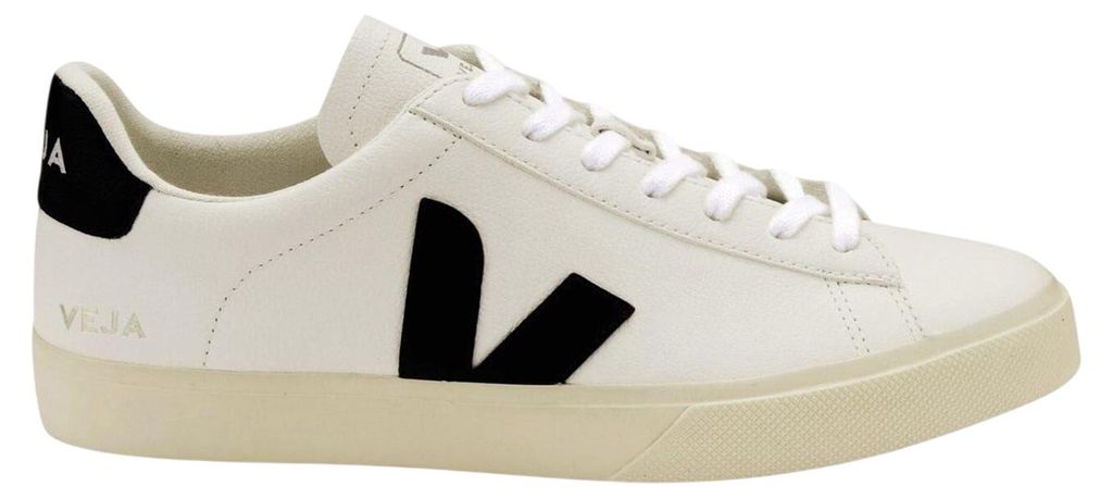 Veja - "Campo" Sneaker für Damen, Leder GT26793 (39 EU) (Weiß/Schwarz)