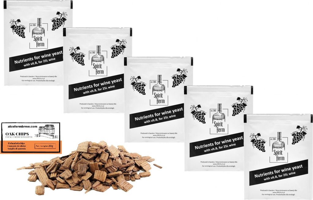 5 x Hefenährsalzen 10g - Nährstoff für Weinhefe, Hefe Produktbild 