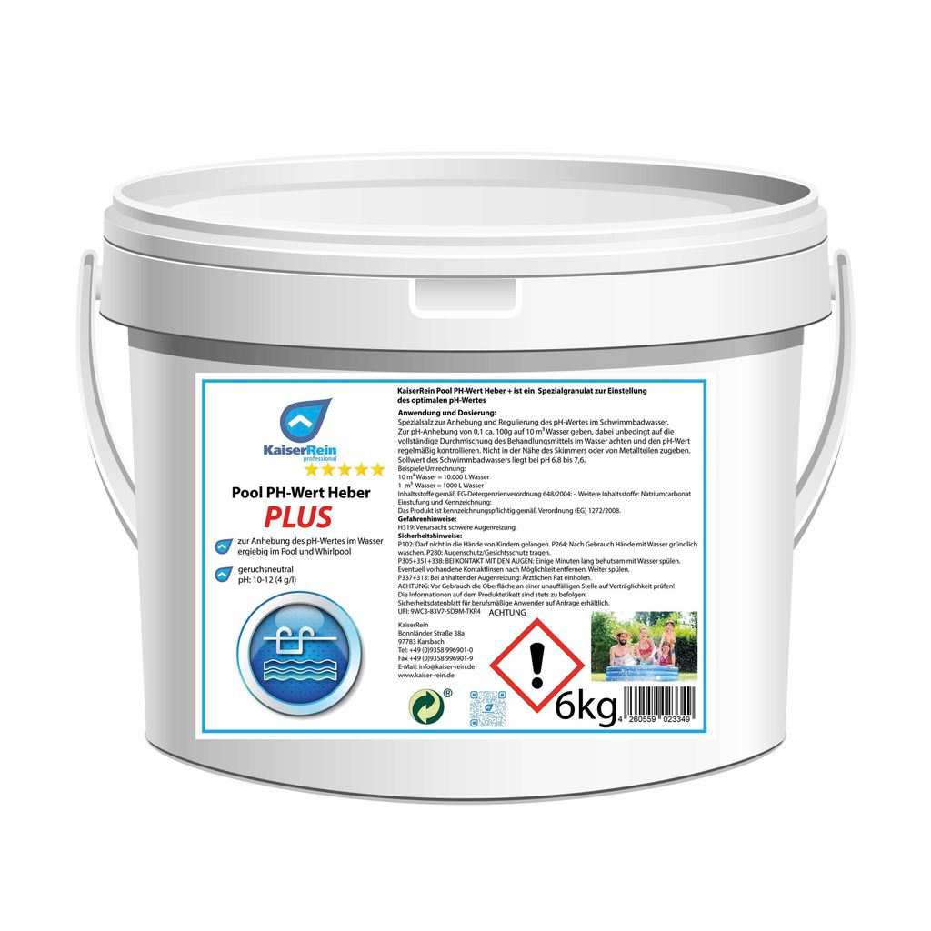 KaiserRein Pool PH  Wert Heber (+) PLUS 6 Kg ist ein Produktbild 