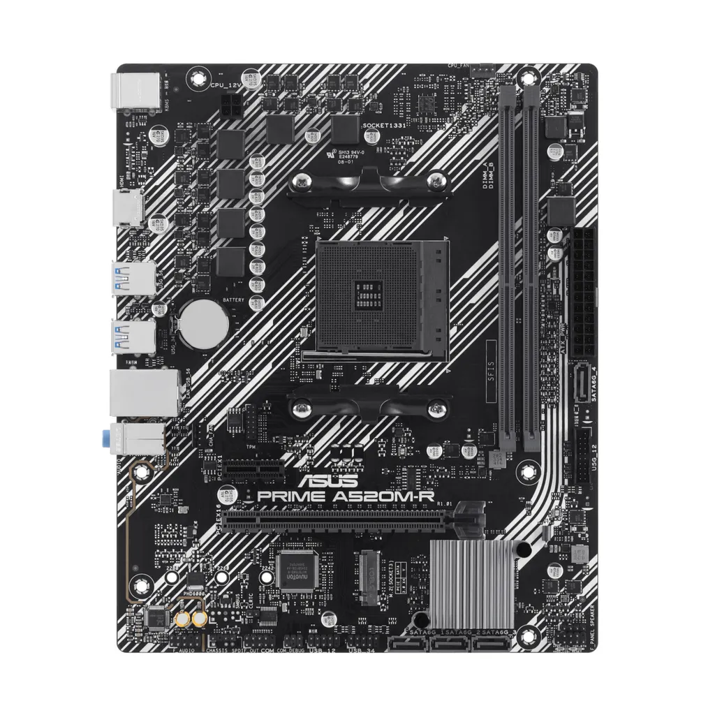 ASUS PRIME A520M-R Motherboard | Efficienza AM4 Micro-ATX