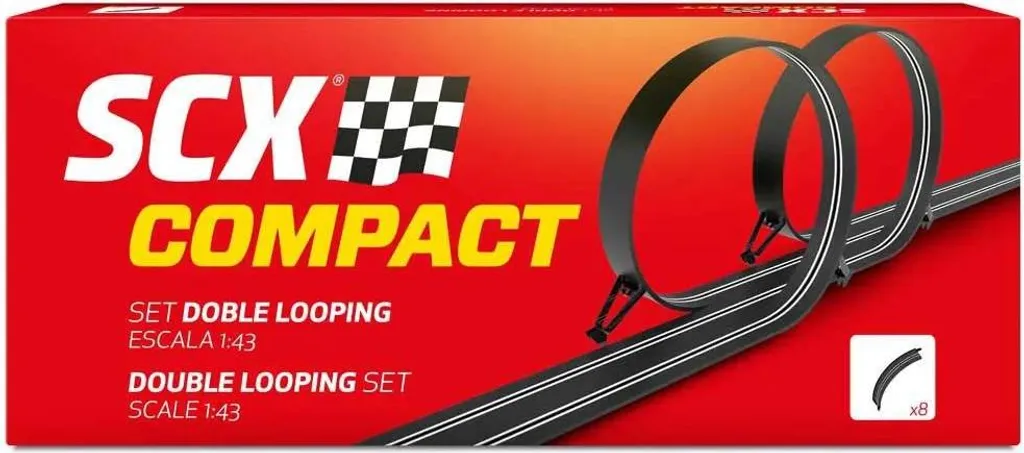 Double Looping SCX Compact : Accessoire de circuit 1:43 pour looping
