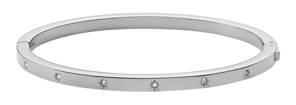 Fossil Armreif Damen Sadie Shine Bright Edelstahl Silberton JF04420040