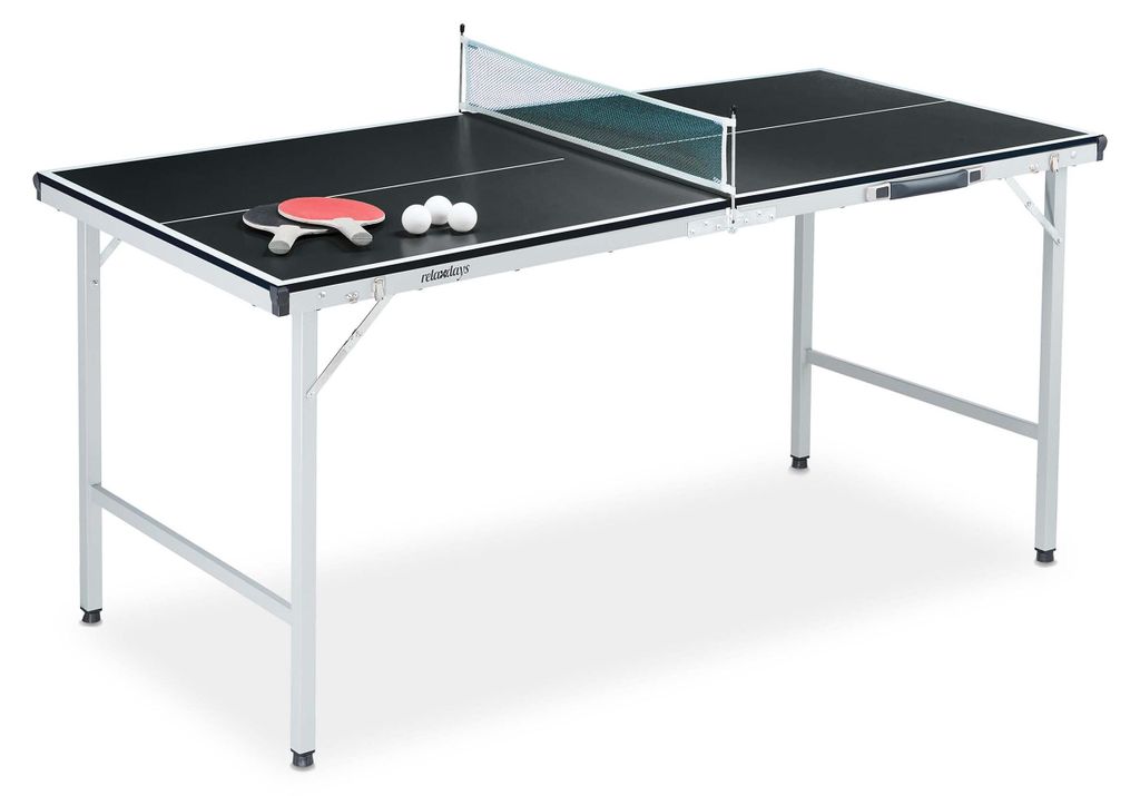 Tavolo da ping-pong Relaxdays, tavolo pieghevole con rete, Immagine del prodotto 