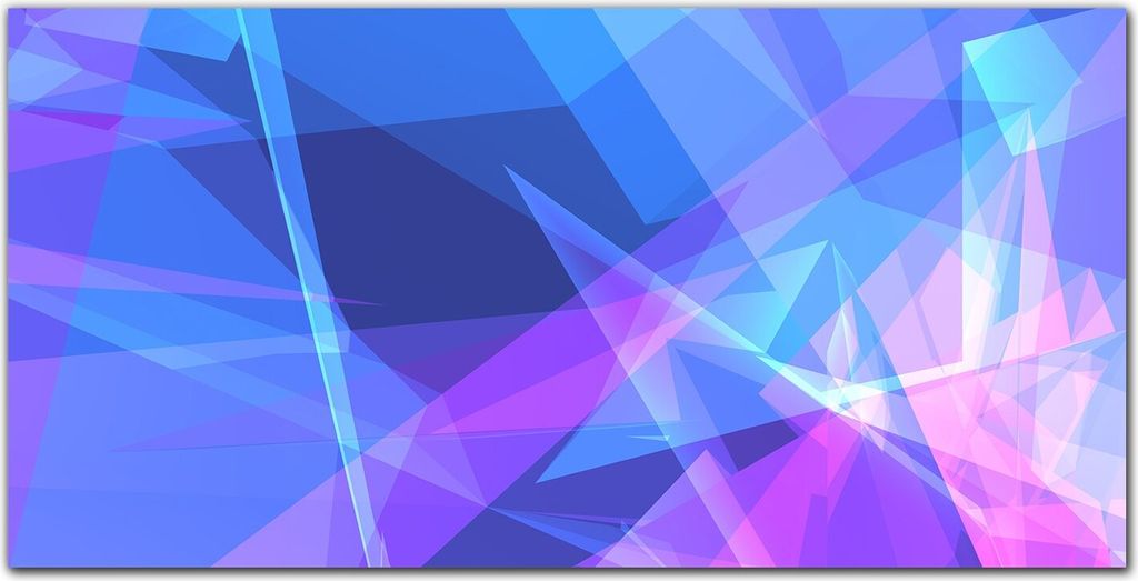 Coloray Bild aus Acryl 140 cm x 70 cm - Wohnzimmer Bild auf Acrylglas Wanddekoration Gehärtetes Acryl Dekoration Küche - Geometrische Grafiken