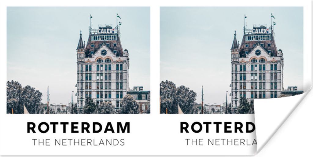 MuchoWow Poster Rotterdam - Niederlande - Startseite 150x75 cm - ohne Rahmen