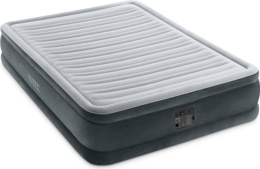 Intex Fiber-tech Comfort Plush Luftmatratze Grau 152 x 203 Produktbild 
