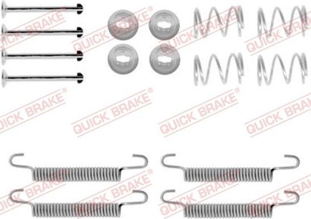 QUICK BRAKE 105-0791 Zubehörsatz, Feststellbremsbacken OE kompatibel mit Omega