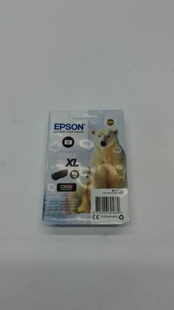 Epson Polar bear Singlepack Photo Black 26XL Claria Premium Produktbild 
