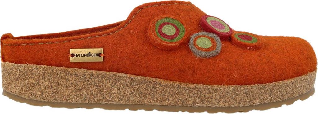 Haflinger Damen Hausschuhe Grizzly Kanon 731023 Rot 39 EU
