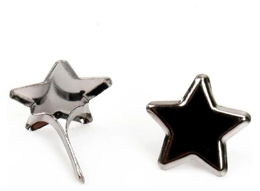 14 mm 50 Stück Mixed Star Metall Brad Nieten Spikes für Scrapbooking und Dekoration