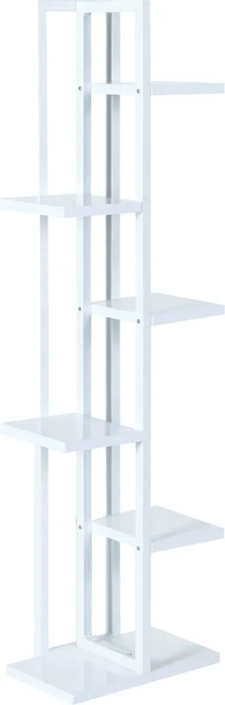 Support fleurs intérieur 6 étages pour Salon et Véranda Blanc 1m20