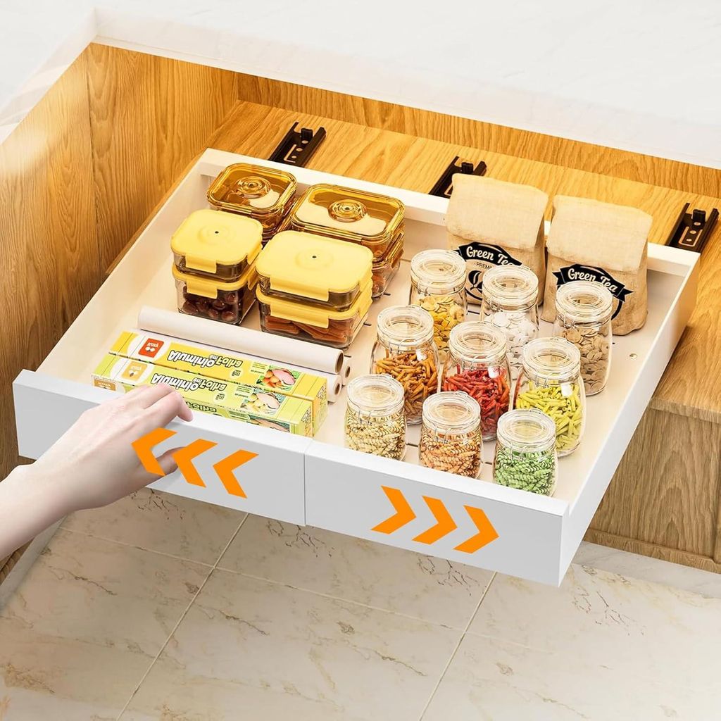 Ausziehbare Schublade - Organisieren - 1 Stück - Kohlenstoffstahl - 42 cm