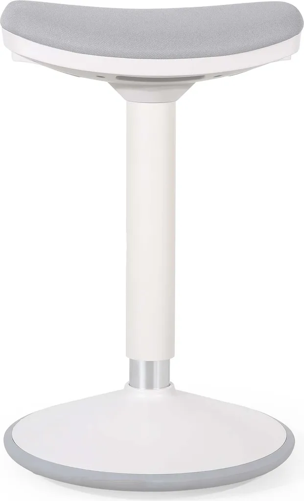 Sgabello Wiltec Sit & Stand Grigio: Comfort Ergonomico Fino a 82cm