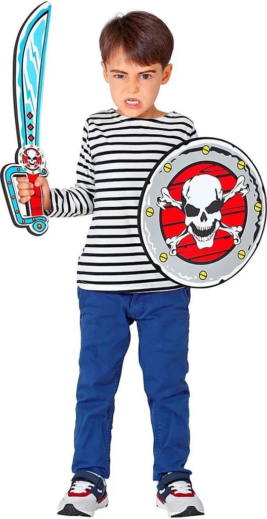 WIDMANN Piratensäbel & Schild aus Schaumstoff 52cm