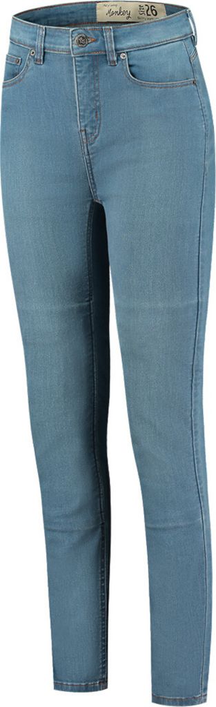 Rusty Stitches Emma Damen Motorradjeans, blau, 36