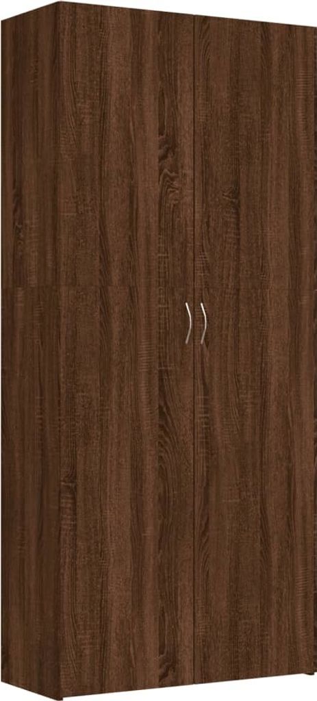 vidaXL Szafka na buty brązowy dąb 80x35,5x180 cm materiał Zdjęcie produktu 