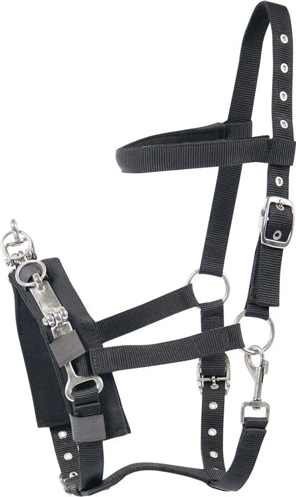 Bridon nylon noir Full Harry's Horse : un filet durable et sans entretien