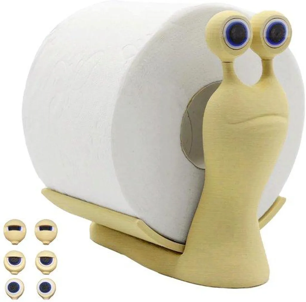 Support papier toilette décoratif animalier en 3D pour salle de bain chic