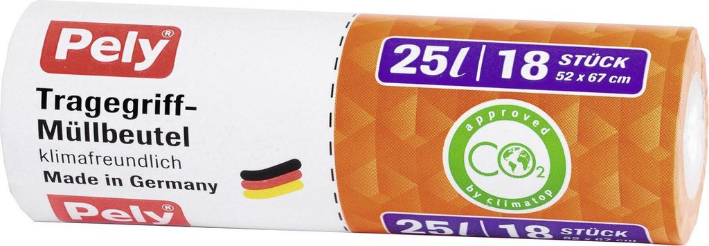 Pely, Müllsäcke mit Schnur, 25 l, 18 Stück Produktbild 