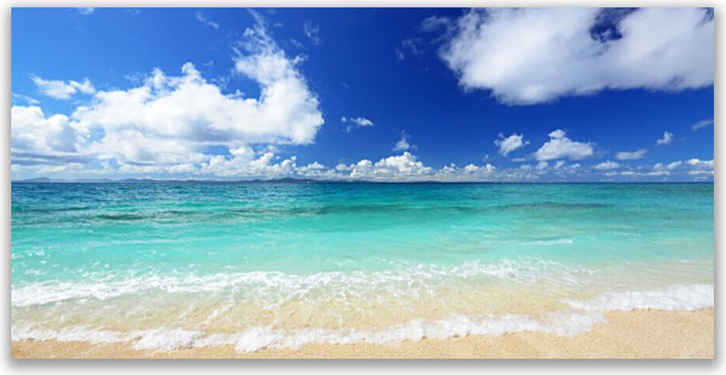 Tulup Leinwand-Bilder 120x60 Wandbild Canvas Kunstdruck Meer Landschaft