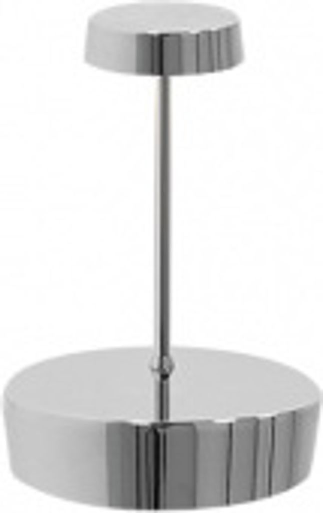 Swap mini pro wiederaufladbare und dimmbare LED-Tischleuchte aus poliertem Chrom