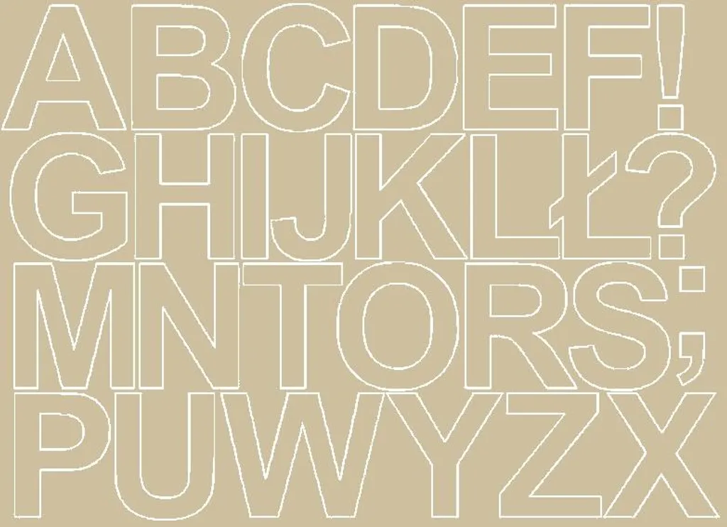 Lettres autocollantes 8 cm beige mat pour signalétique et boîtes aux lettres