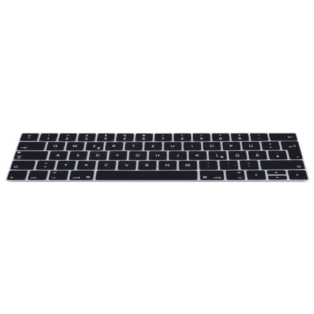 QWERTZ Silikon Laptop Abdeckung Schwarz kwmobile Tastaturschutz für Apple Magic Keyboard 