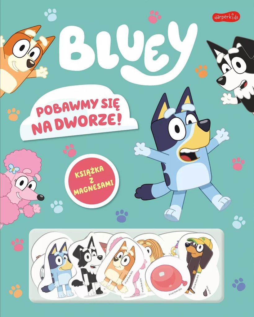 Lass uns draußen spielen - Bluey - Magnetbuch Zdjęcie produktu 