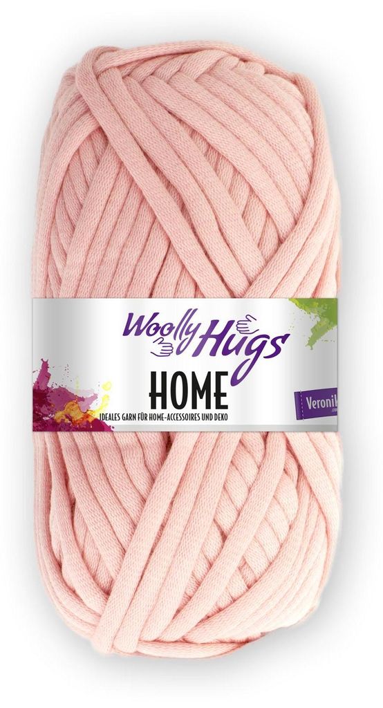 Woolly Hugs HOME 100 g Das Garn für stylische Home- Accessoires 57 m Farbe 32 - Rosa