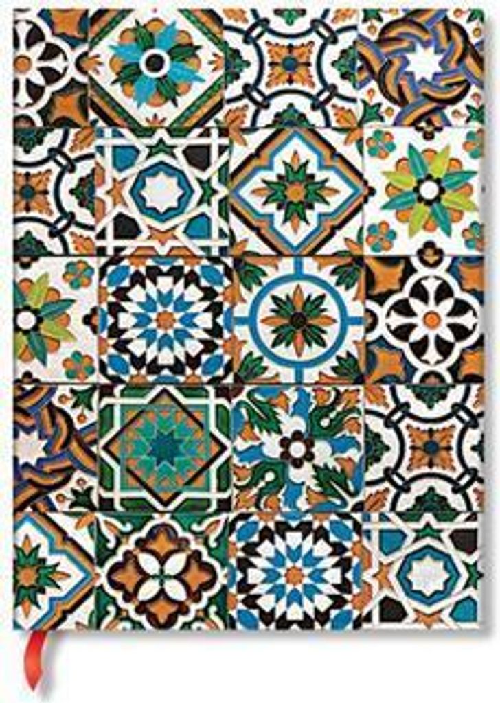 Paperblanks Porto Portuguese Tiles Hardcover Journal Ultra Unlined Elastic Band Closure 144 Pg 120 GSM