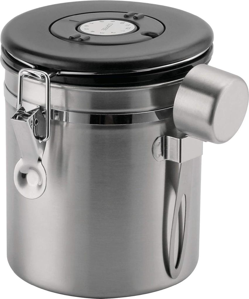 Aufbewahrungsbehälter für Bohnen und gemahlenen Kaffee - Café Olé CC-750S - 18/10 Edelstahl