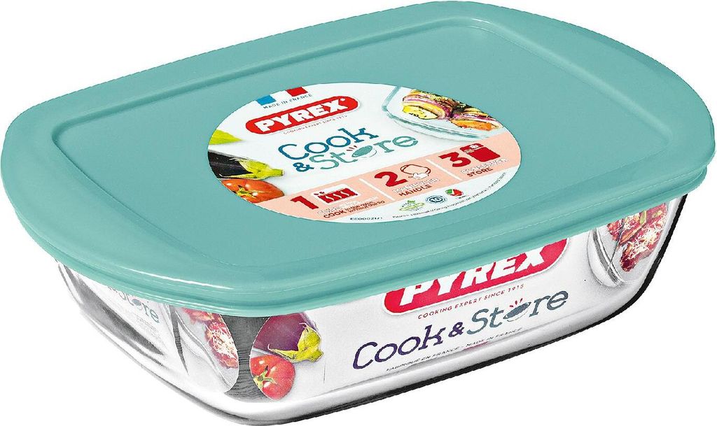 Pyrex-Aufbewahrungsschüssel 2,5 l 20 x 20 x 8 cm Produktbild 