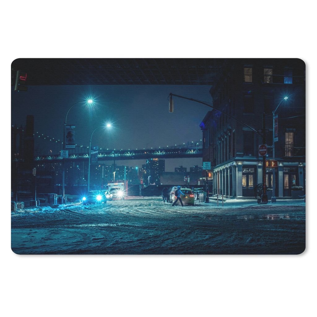 MuchoWow® Mauspad Mousepad New York - Brooklyn - Brücke Produktbild 