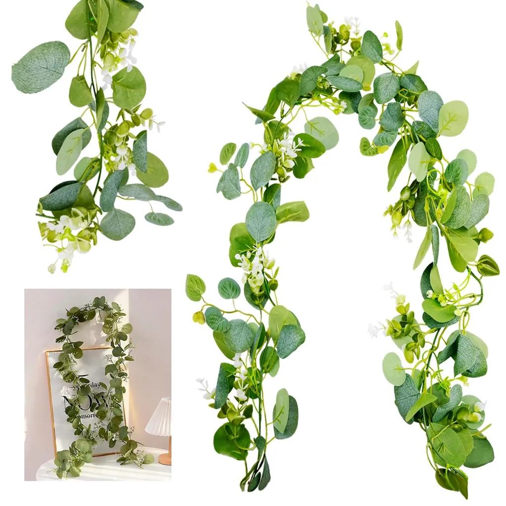 Guirlande Eucalyptus Artificielle 1,8m : Déco Végétale sans Entretien