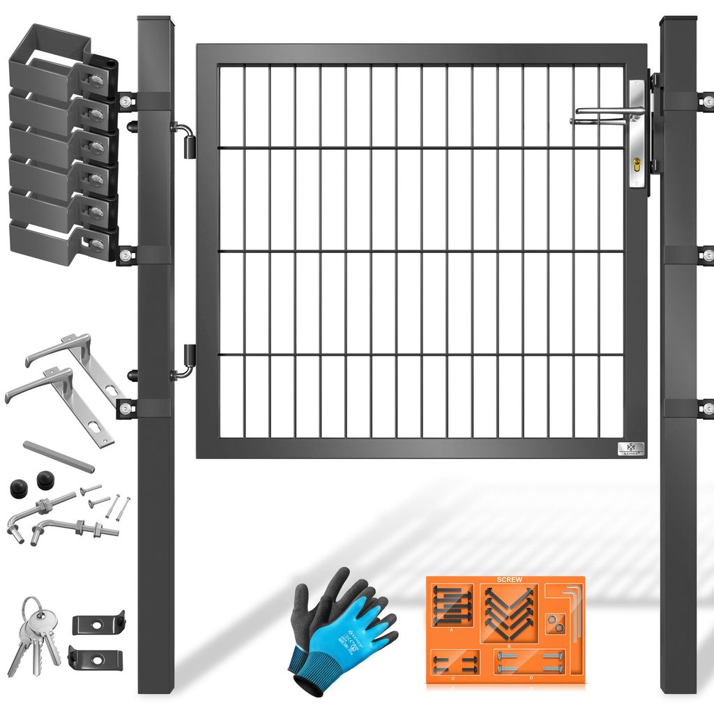 KESSER® Gartentor Premium Gartentür aus Metall verzinktem Produktbild 
