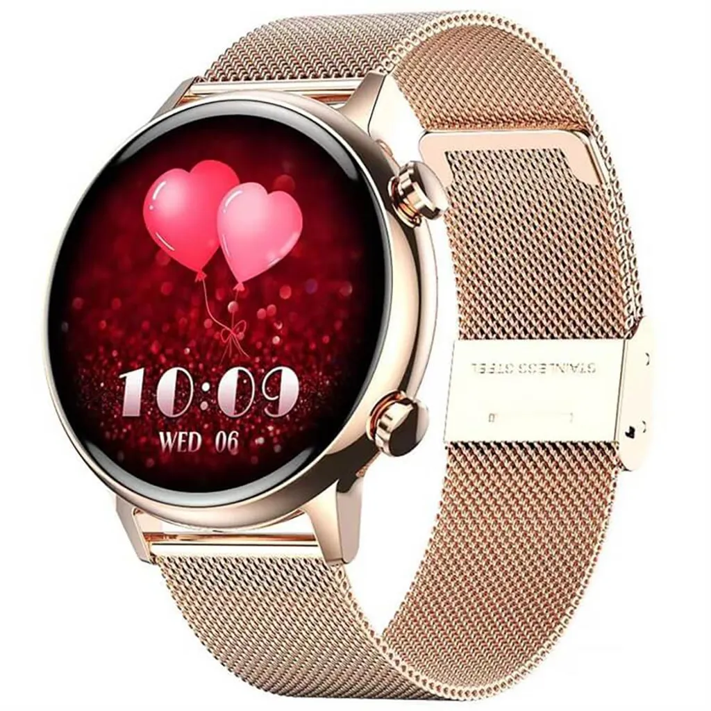 Montre intelligente femme RoseGleam Lux : Appels Bluetooth et étanchéité