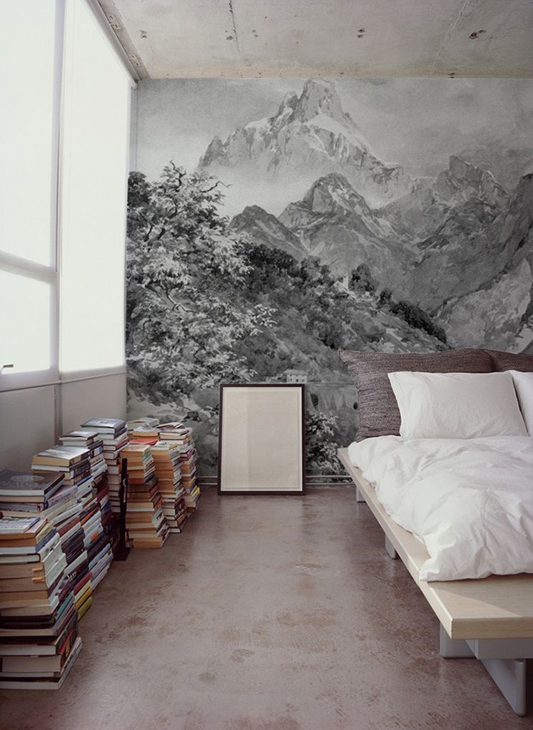 Coloray Fototapete 416x254 cm An Einer Wand Latex Latextapete - Alpenlandschaftsberge.