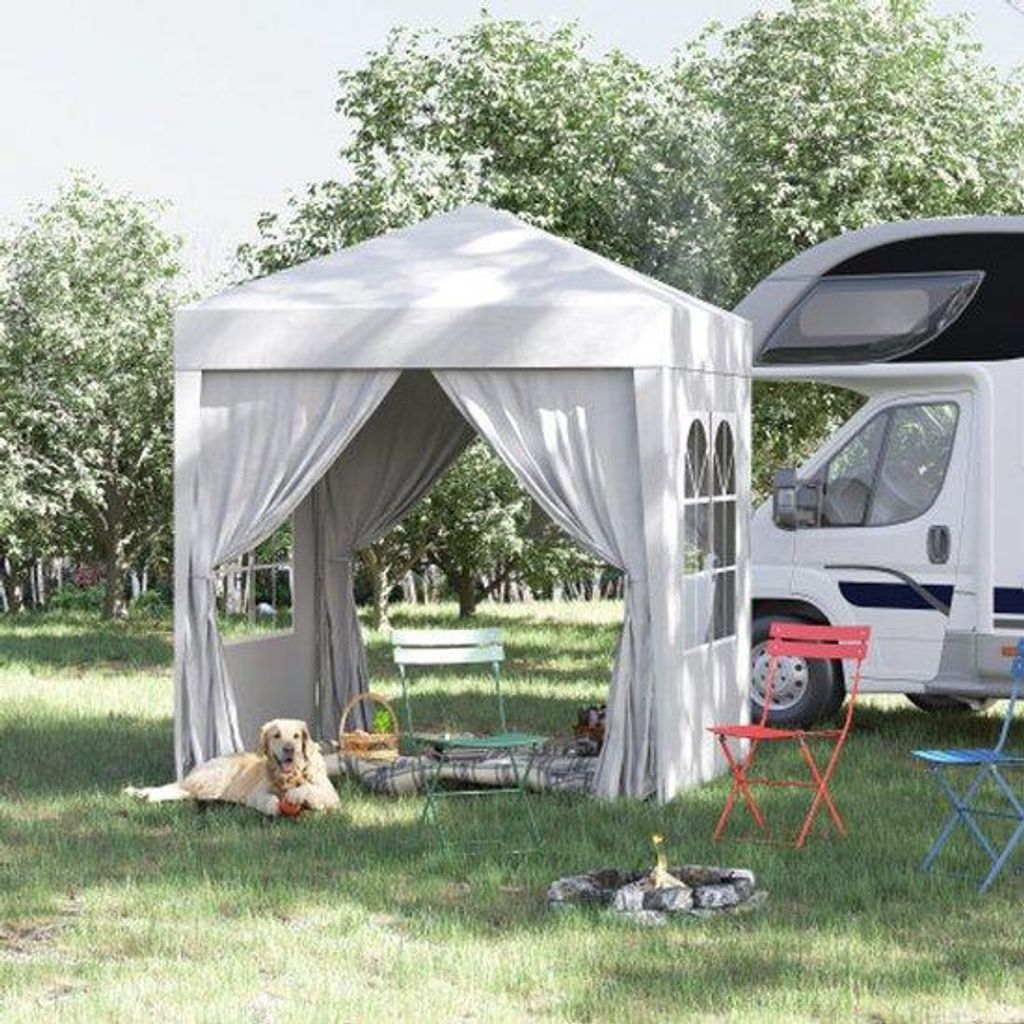 Gazebo-Set für Camping und Zelt Zubehör, Metall, Oxford-Design, Reißverschluss, Tasche