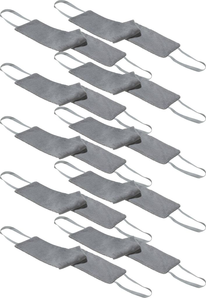 Erwin Müller Waschgurt 10er-Pack grau 75x15 cm