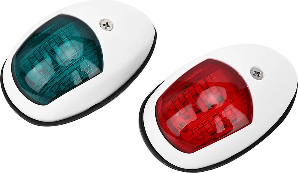Set Luci di Via LED 12V 3W per Barca Rosso e Verde Antinebbia