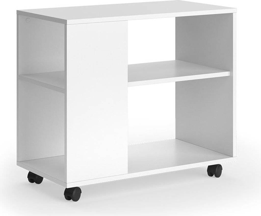 Stolik kawowy Vicco Marian Biały 70 x 36.6 cm z kółkami, Zdjęcie produktu 