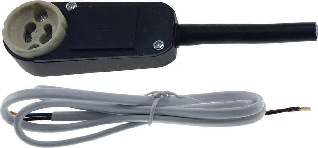 GU10 Anschlusskasten inkl. 100cm 2x 0,75mm² Kabel für LED oder Halogen Einbaustrahler