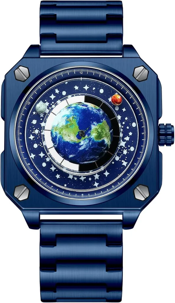 Orologio Astronomico Uomo Quadrato Cielo Stellato Venere Terra 30m