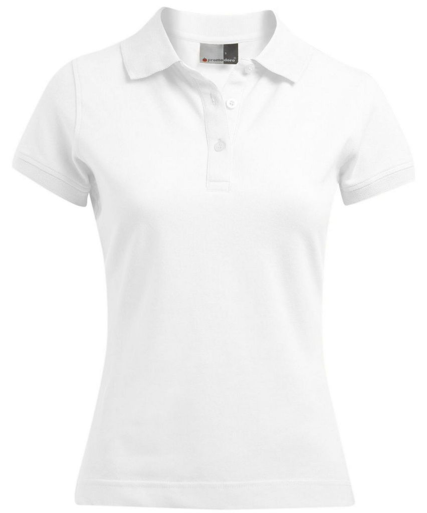 Promodoro - "92/2" Poloshirt für Damen LT3273 (L) (Weiß)