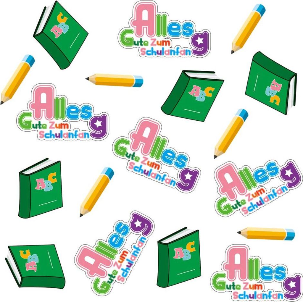 Oblique Unique Alles Gute Zum Schulanfang Konfetti Streu Produktbild 