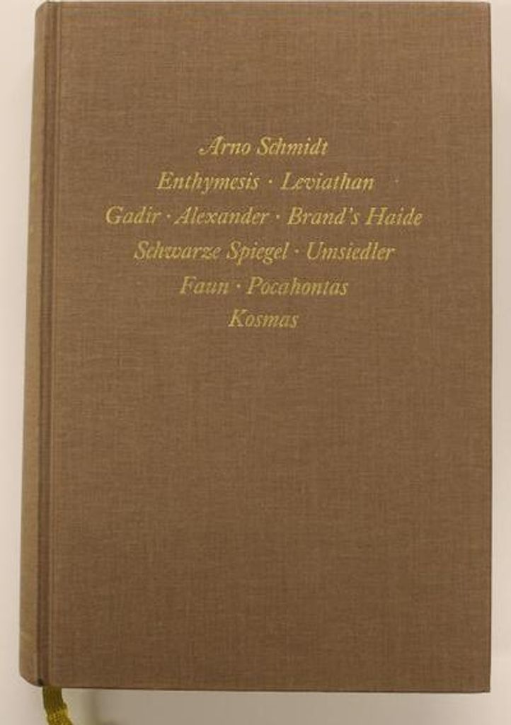 Bargfelder Ausgabe. Werkgruppe I. Romane, Erzählungen, Gedichte, Juvenilia
