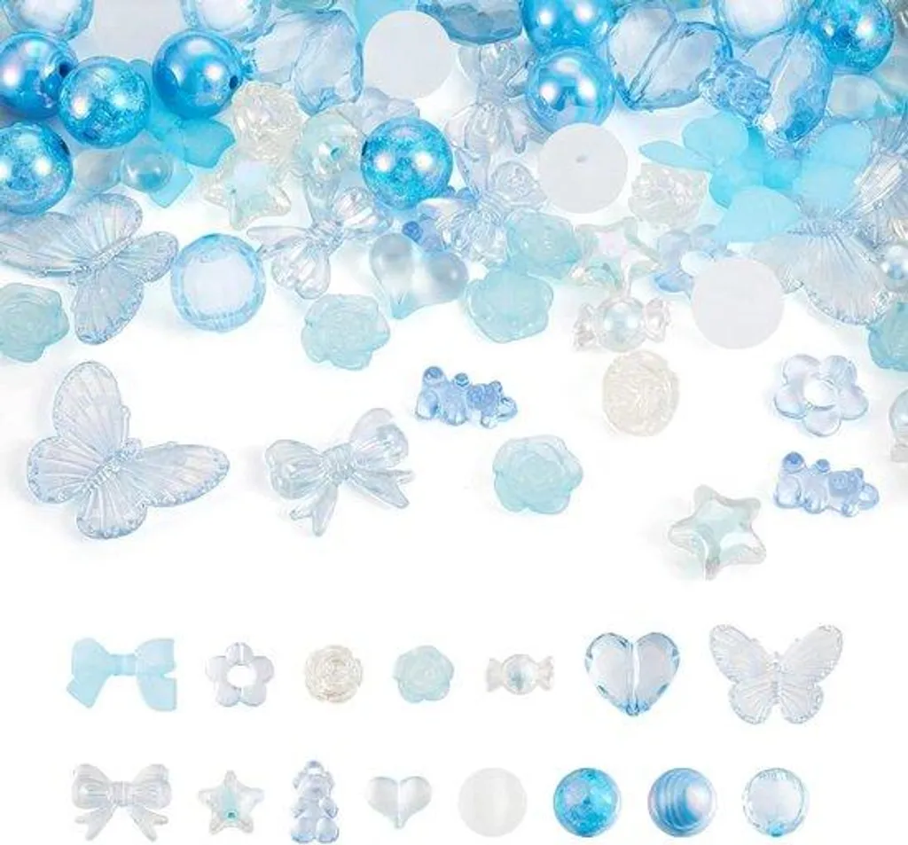 Perles bleues légères et robustes pour créer des bijoux sans effort - 3