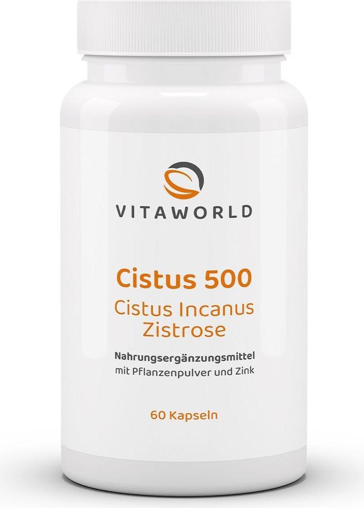Vitaworld Cistus 500 | 60 gélules | Ciste & Zinc | Image du produit 