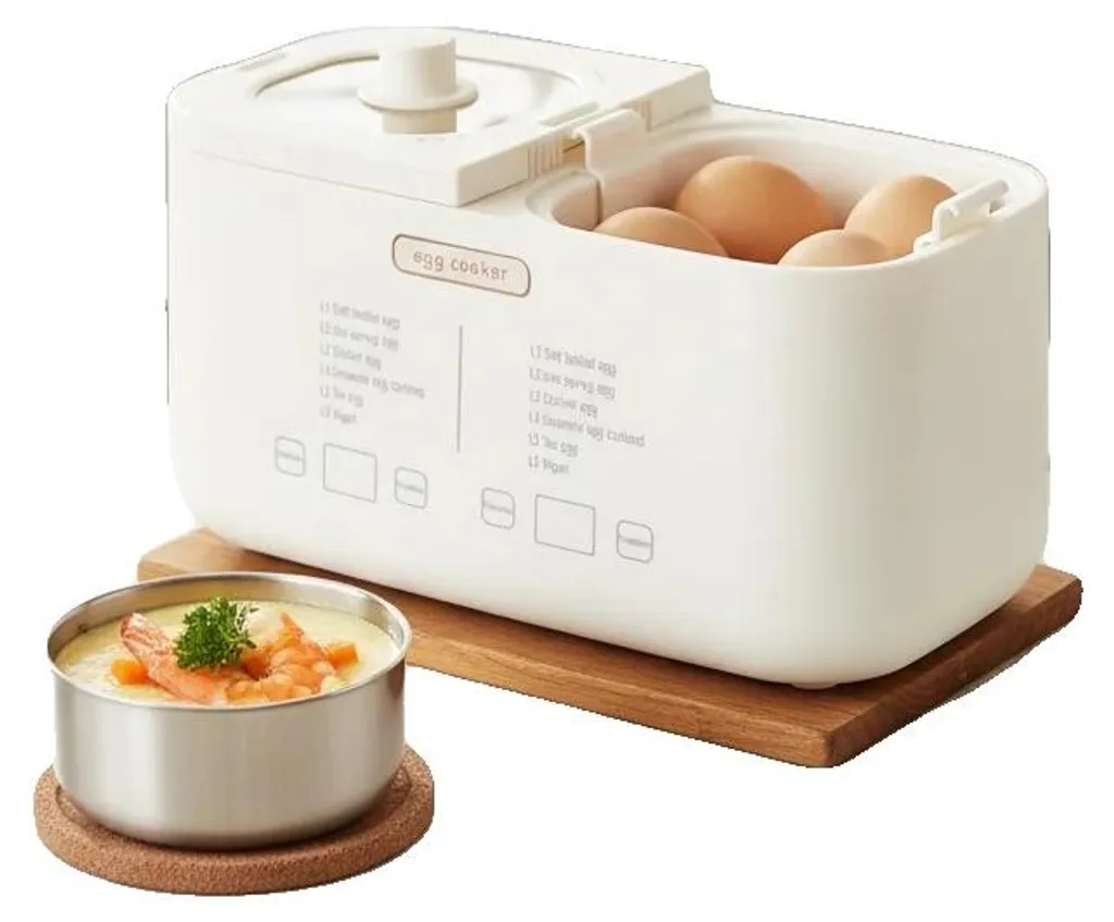 Préparateur d'œufs pour brunch familial - Capacité 8 œufs double cuve