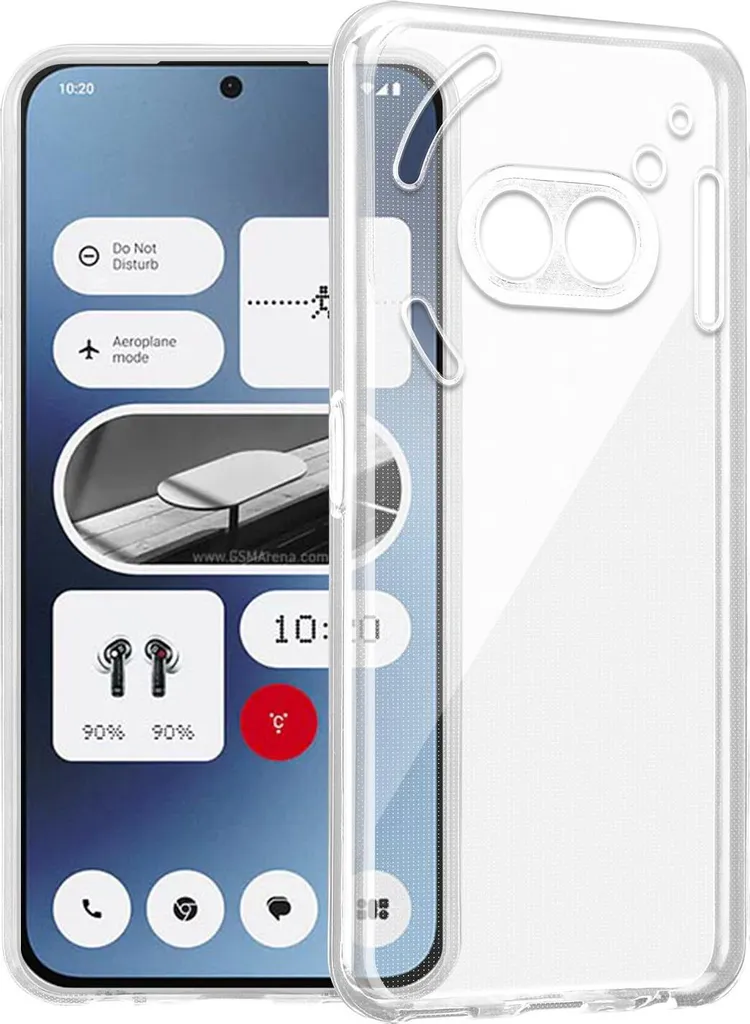 Custodia Cadorabo per il telefono Nothing Phone 2a / 2a Plus Custodia in silicone per telefoni cellulari, realizzata in [tecnologia che non ingiallisce mai], resistente ai graffi e antiurto, copertura protettiva COMPLETAMENTE TRASPARENTE